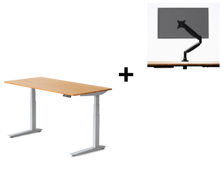Jaswig Standing desk - Low version + gratis monitorarm